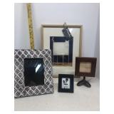 Group of frames and cat photo