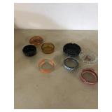 Group of advertised ashtrays