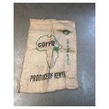 Feed sack coffee produced by Kenya