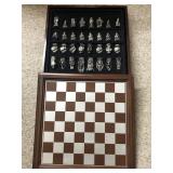 Awesome mid evil style chess set pewter figures