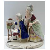 German Double Figurine Marked Handgemall