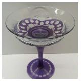 Amythist/Clear Cut Compote