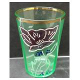 Dugan Glass Tumbler With Enamel Decoration