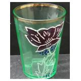 Dugan Glass Tumbler With Enamel Decoration
