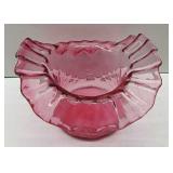 Fenton Cranberry Ruffled Hat