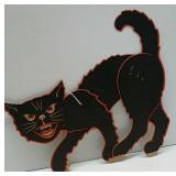 Jointed Black Cat Halloween Decoration