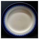 W. H. Brindley Flow Blue Plate