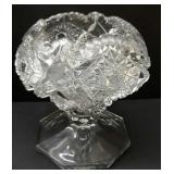 Early Pattern Glass Rose Bowl
