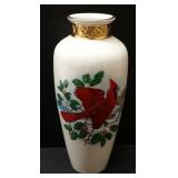 Pickard Vase With Cardinal