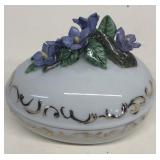 EJK Glass trinket egg