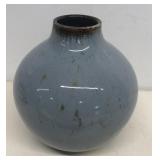 Studio pot signed RB light blue