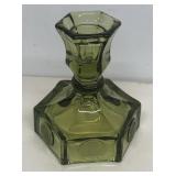 Fostoria coin glass candle holder