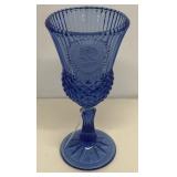 Fostoria cobalt blue Martha Washington goblet