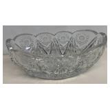 Crystal glass dish