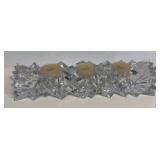Crystal glass candle holder