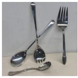 Silver plated salad forks and spoons