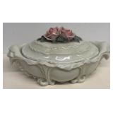 Germany covered dish with rose on top