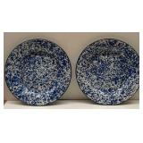 2 Enamelware Plates