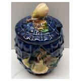Czechoslovakia Jam Jar (Majolica Style)