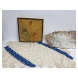 Early doily, handkerchiefs