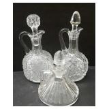 3-Pressed Glass Cruets
