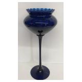 Mid century modern blue vase
