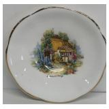 Hand-painted regency bone china plate