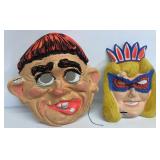 Vintage 1950s Halloween masks