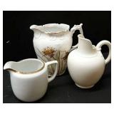 (3) Porcelain Pitcher; Nippon,Royal