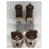 Salt and pepper shaker group
