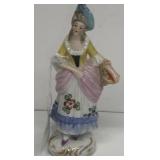 Hand painted porcelain woman figure