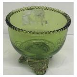Green glass mother Bleeks dish