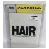Hair musical playbill 1970