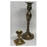 Brass candleholders