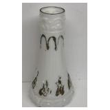 Goofus glass vase