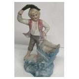 Vintage bisque handpainted figurine