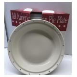 Longaberger American pie plate with original box