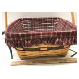 1993 Longaberger large basket with protector and