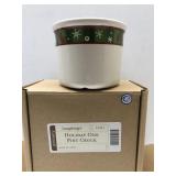 Longaberger pottery holiday 1 pint crock in
