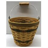 Longaberger autumn Sage pale basket with Protector
