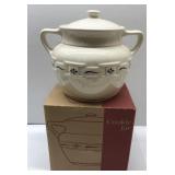 Longaberger pottery cookie jar in original box