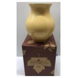 Longaberger falling leaves pottery vase in