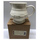 Longaberger small juice pitcher ivory 33791 with