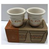 Longaberger candy corn VOTIVE cups in original box