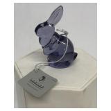 Fenton glass purple bunny