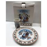 Longaberger milk and cookies for Santa gift set