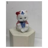 Fenton handmade glass bear USA handpainted