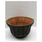 2010 Longanberger Revere Bowl Black Basket with