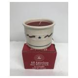 Longaberger all American 1 pint clock in candle