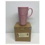 Longaberger pottery woman traditions pink travel